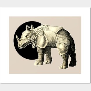 Armored Rhinoceros Posters and Art